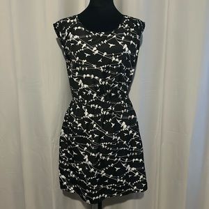 Women’s dress black with white birds